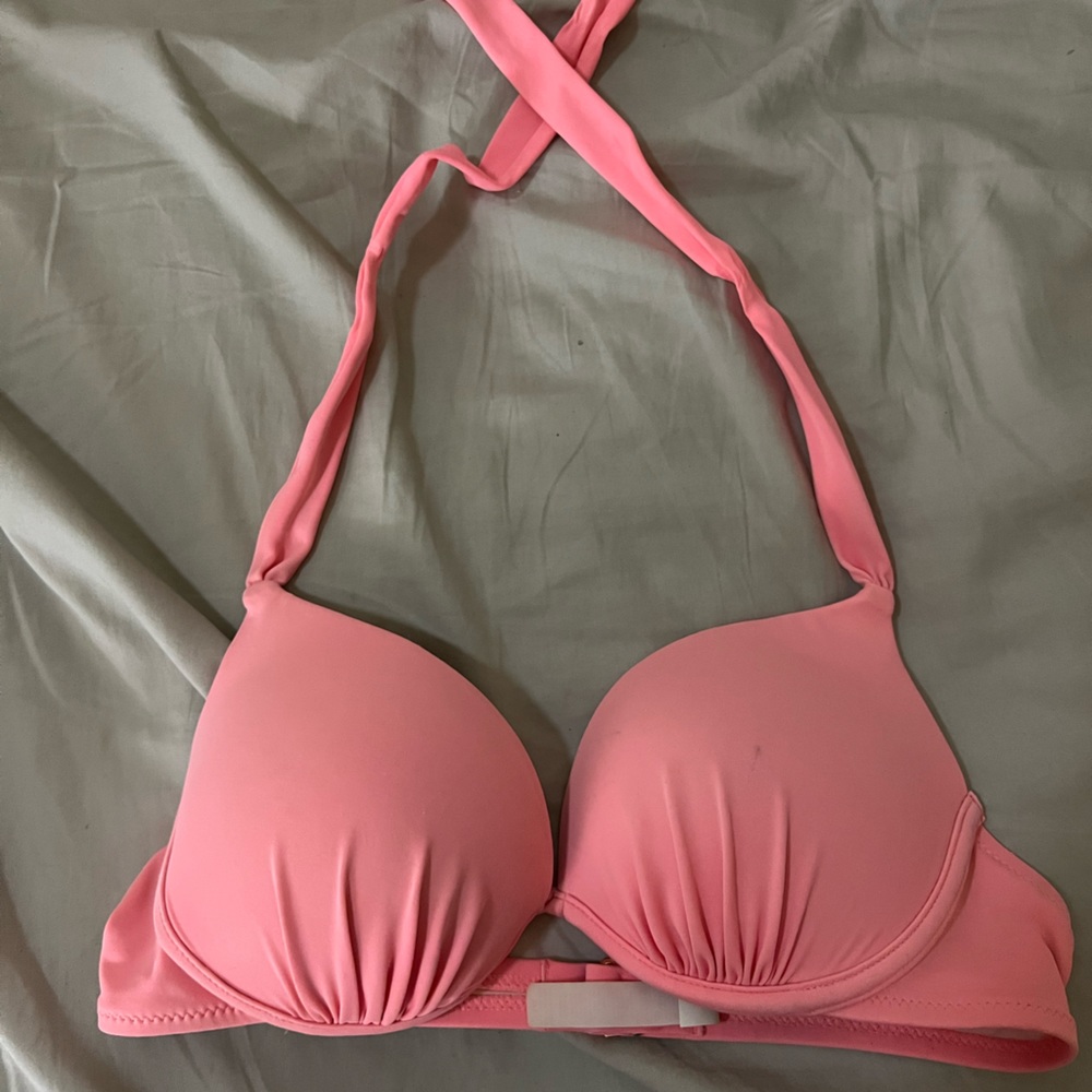 Pink Push-up VS Bikini Halter Top
